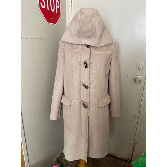Gap Faux Shearling Long Coat - Picture 1 of 3